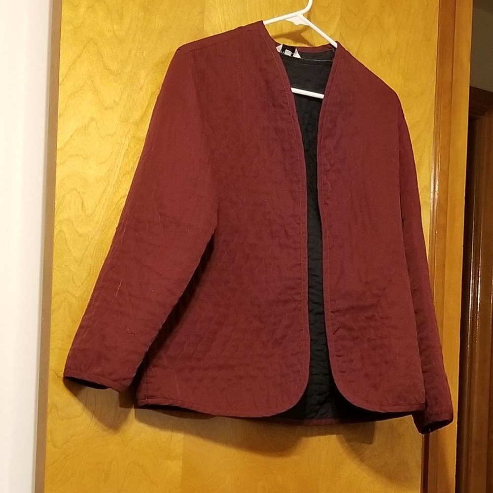 COPY - Burgundy Quilted Jacket